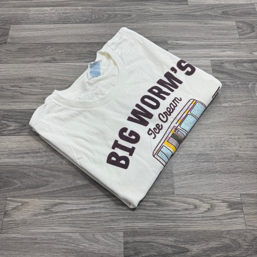 🍦 Big Worm’s Ice Cream T-Shirt (Sold)